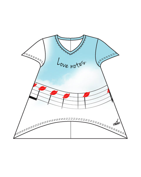 Love Notes Women's Scarf Top