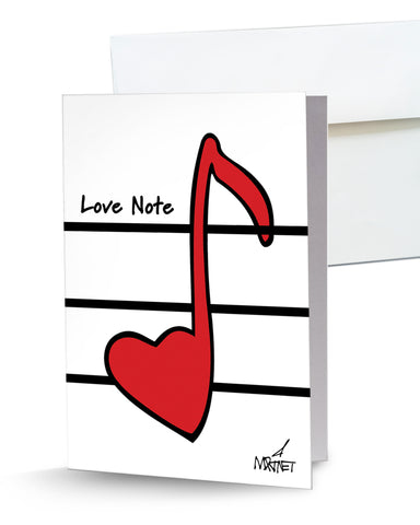 Set of 6 "Love Note" Cards and Envelopes. Ready to ship!