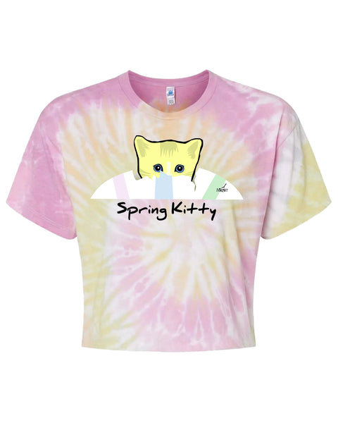 Spring Kitty Women's Tie Dye Crop in Three Colors