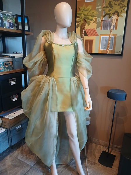 Not-So-Little Green/Gold Goddess Dress