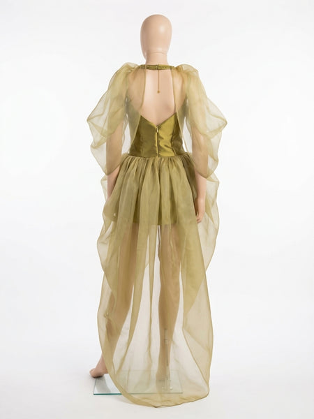 Not-So-Little Green/Gold Goddess Dress