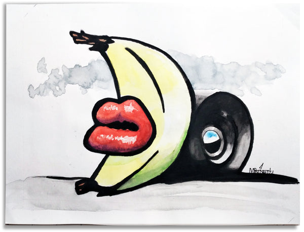 Banana Wheel - Watercolor